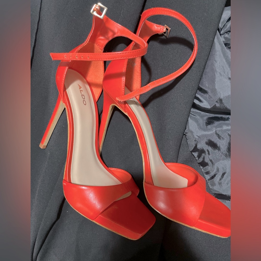 Orange Aldo heels